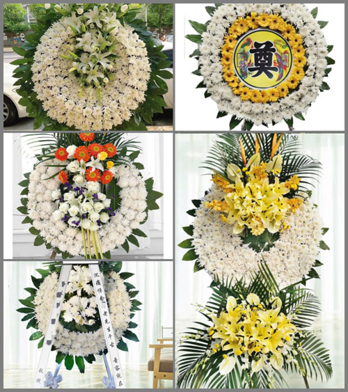 安徽宿州市萧县青龙集镇路口村花圈速递